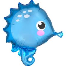 Folienballon Seepferdchen klein