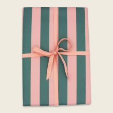 ava yves Geschenkpapier Streifen rosa grün