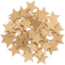 Holzkonfetti Sterne golden
