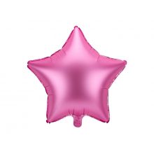 Folienballon Stern pink satin