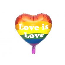 Folienballon Regenbogenherz Love is Love