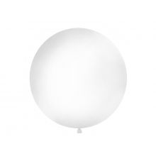 Riesenballon pastell weiß - 1 Meter
