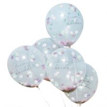 Konfetti Ballons Team Bride Boho Floral