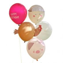 GInger Ray Luftballons Bauernhof Happy Birthday