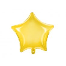Folienballon Stern gelb transparent