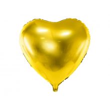 Folienballon Herz gold