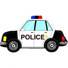 Folienballon Polizeiauto