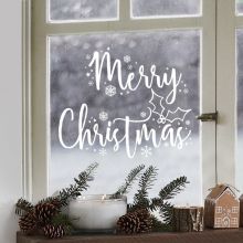 Fensterbild Merry Christmas