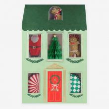 Meri Meri Cupcake-Set Weihnachten Festliches Haus