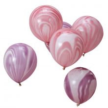 Ginger Ray pink-lila marmorierte Ballons