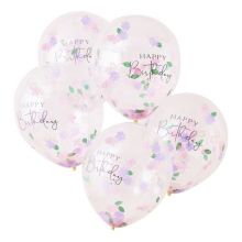 Ginger Ray Happy Birthday Ballons Blüten